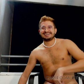 cute Latino jerks off on his balcony CAM4 Male