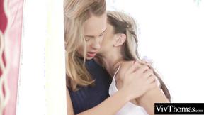 ”A playful day leads to mesmerizing teen lesbian girls scissoring & fucking”