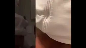 DadBodGod Strokes Big Black Cock in Bathroom at Work for Steamy Masturbation Session