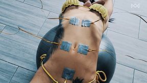 Bound & Arched Ribcage Compilation – Exposed and Teasing