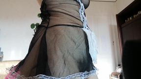 Dirty Maid Teases on Cam