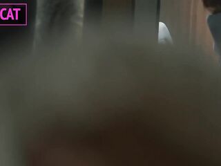 Step mommy can't resist of Step son's Large Knob in Share Couch — Will this babe notice when that guy screw Stepmommy?