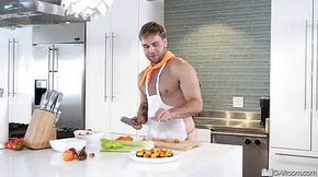 Fit enormous dong Trent Marx Seduces BBC In Kitchen