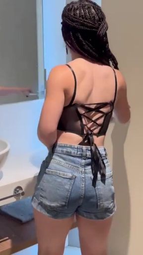 Emotional moment from &quot;He asked me to bust his ass while using his new toy from HoneyPlayBox / LuenOk x BootyWhite&quot;