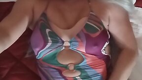 Cumming for you in bed - mature cd excitement