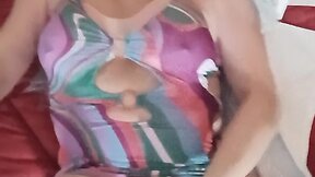 Cumming for you in bed - mature cd excitement