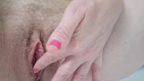 peeing beautiful girl in the bathroom