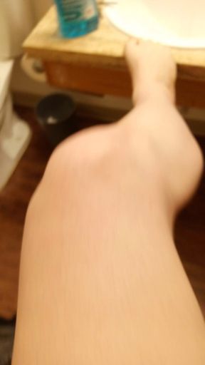 My pale legs and ass