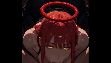 Red Devil Halo Anime Girl With Perfect Ass Rides Cock Hard. Ai Generated!