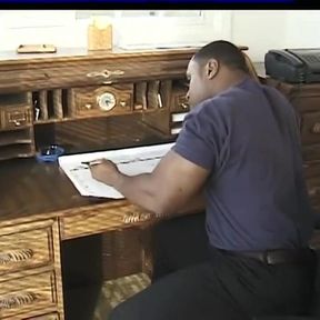Black and Busty Secretary Banged by Her Black Boss in Office
