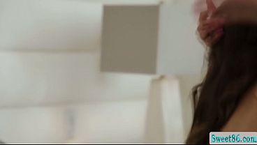 Eating while toying the ass of this horny babe