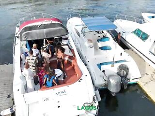 Asari XOX and hawt black girlfriends get banged on a boat cruise (TRAILER)