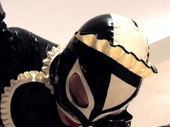 Extreme fetish latex play