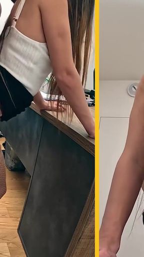 Emotional moment from "VIP4K. I'm the same as my hubby - love to fuck his colleagues!"