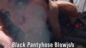 Eves Black Pantyhose Blowjobs 4