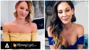 Hot girl stuffs panties deep in her wet pussy