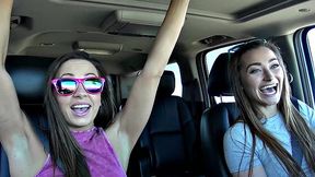 Abigail Mac and Dani Daniels get kinky in a dirty road trip