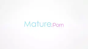 Sexy mature with big tits is pleasuring her both holes