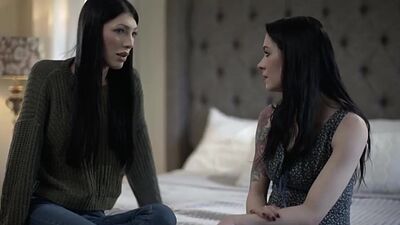 Emo stepdaughter gets her pussy fucked by TS Stepmother