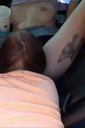 Naked Drivein Challenge Ends up with Outdoor Threesome