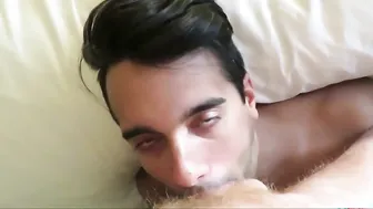 Latin Deepthroat Lover Worships Daddy's Big Cock