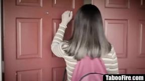 Sweet teen gets intimate with her charming classmate for the first time