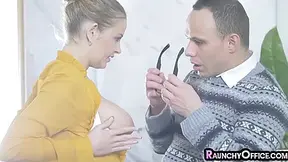 Busty Secretary Milf Sucks N Rides Nerdy Colleague In Toilet