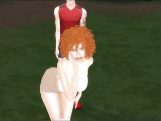 Black Spice with large booty fucked outdoors on hike