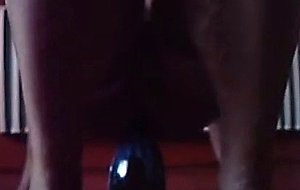 Bottle anal cumshot