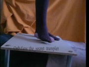 Nylon cock trampling board (preview, soon on onlyfans)
