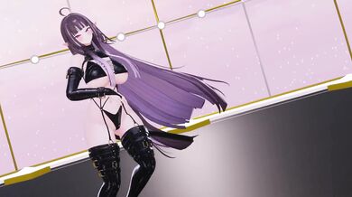 Nude Elf VTuber Grinds For Us In MMD R18