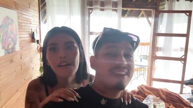 A exotic couple go to a glamping site and have sex everywhere.