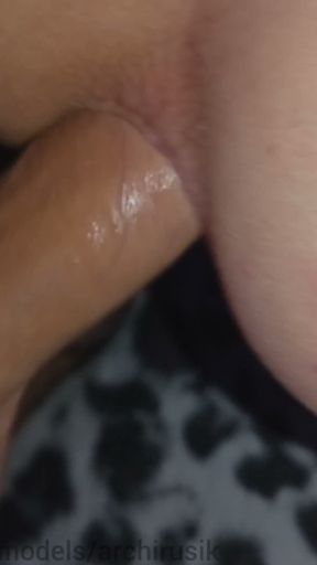 Tight young hole fucked by a dick without a condom to cum!   Clip 1