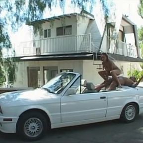 Black fucking cock sucking pussy fingering in the car