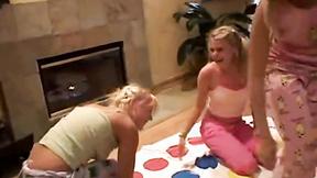 ”Naked lesbo girls play games like twister”