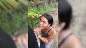 Beautiful Latina Peasant Woman Enjoys A Passionate Outdoor Encounter