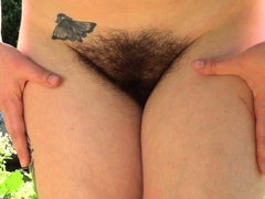 NAUGHTYNATURAL Hairy Amateur Freya Mars XXX Outdoor Garden S