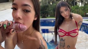 First Time Anna Cherry Gave Me a Blowjob!