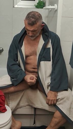 Taking a Nice Shower After a Hard Day's Work. Would You Like to Join Daddy Next Time?