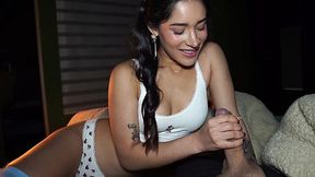 Horny Stepdaughter Sneaks Into Stepdad’s Bed For Late Night Fuck Session