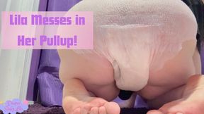 Lila Messes in Her Pullup