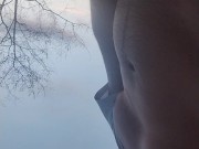 Almost caught in public jack off 💦