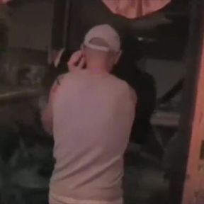 Fucked for Halloween at night by mysterious boy