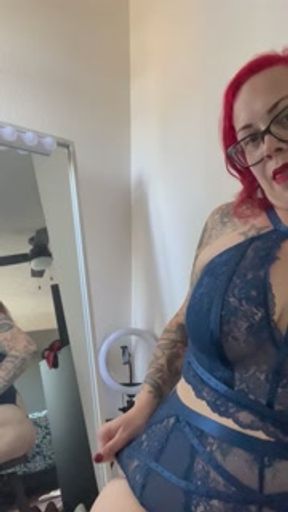 BBW stepmom MILF 420 smoking fetish from behind POV