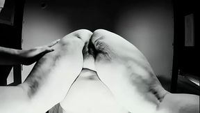 Four Fingers and a Wet Pussy (B&amp_W)