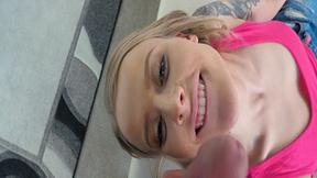 ”Pervy stepbrother whips out his prick to make his step sister suck him”