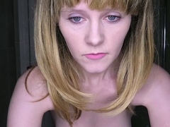 Blonde teen Sierras first erotic masturbation video