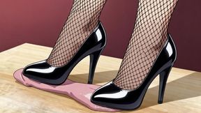 High Heel Cock Grinding - Yuki Destroys Your Cock in Patent Leather Pumps