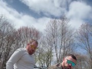 Four wheeling in the mountains and fills him up.