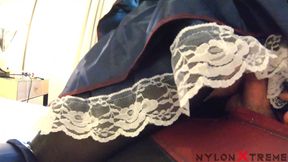 POV cam Luna rival Harley Quinn Sex with black pantyhose